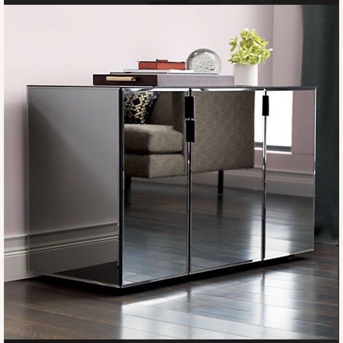 Used CB2 Natural Mirrored Glass Sideboard for sale on AptDeco