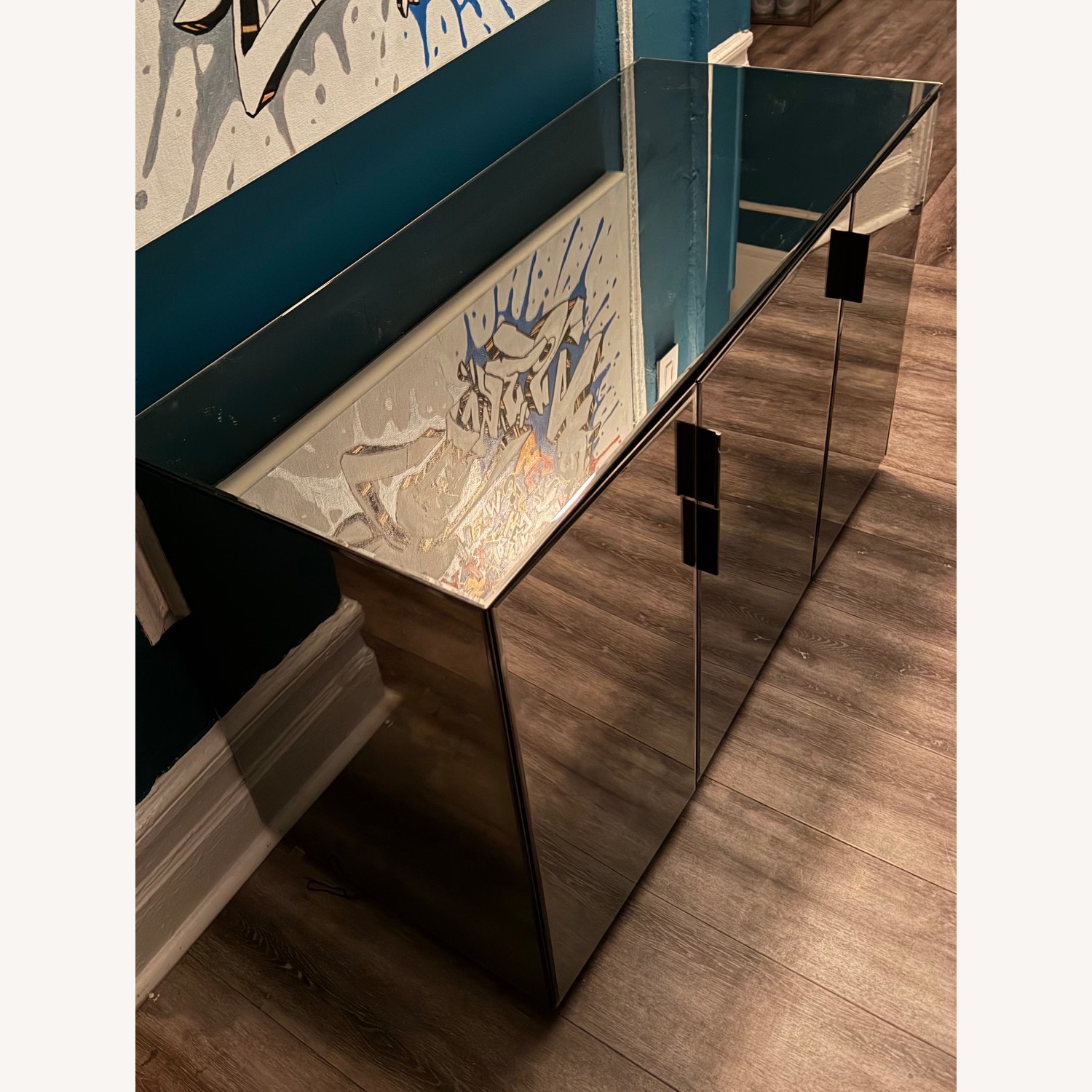 CB2 Natural Mirrored Glass Sideboard - image-3