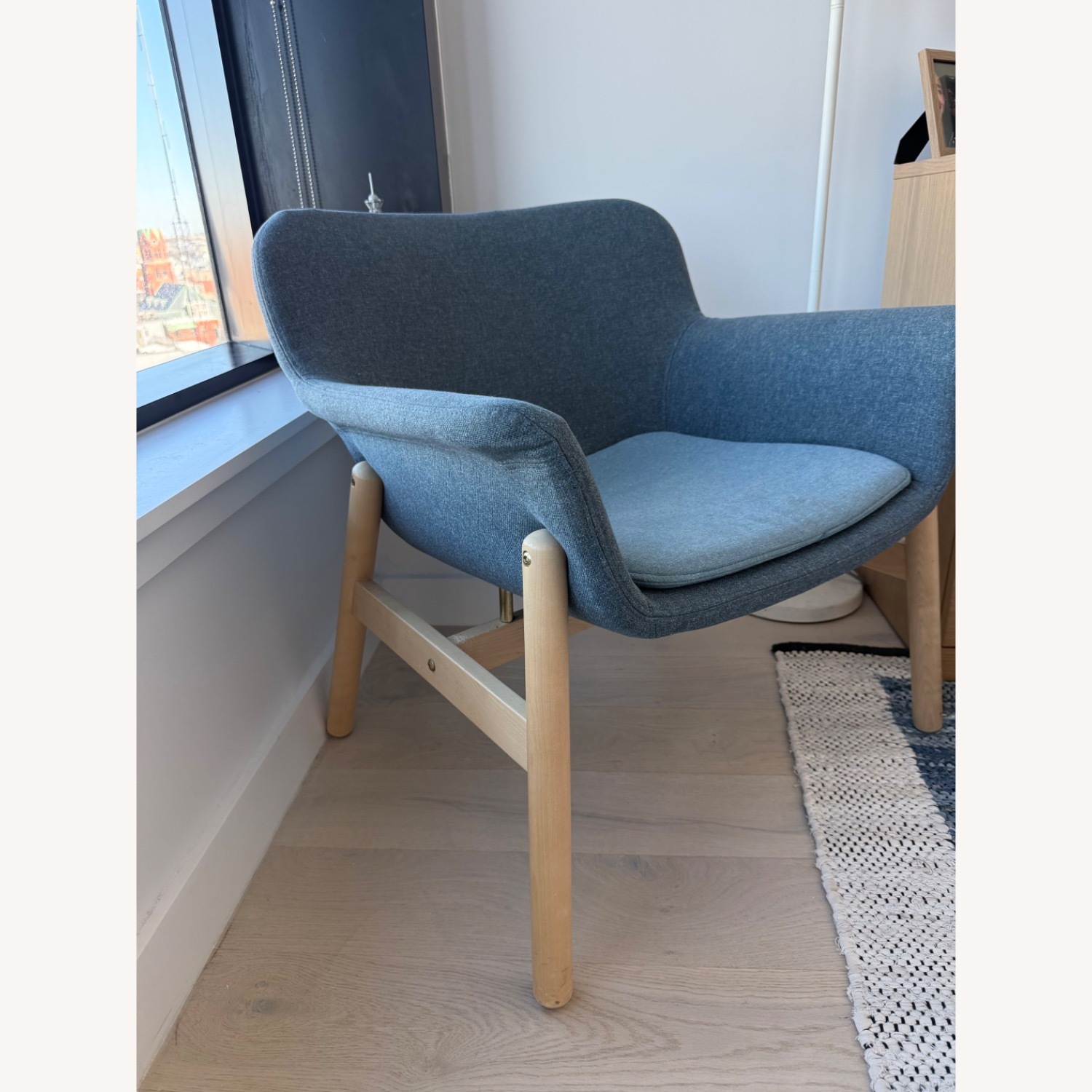 IKEA Vedbo Blue Fabric Armchair - image-2