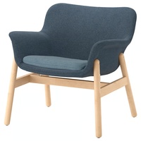 IKEA Vedbo Blue Fabric Armchair