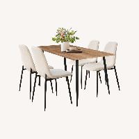 Wayfair Light Brown Wood Dining Set
