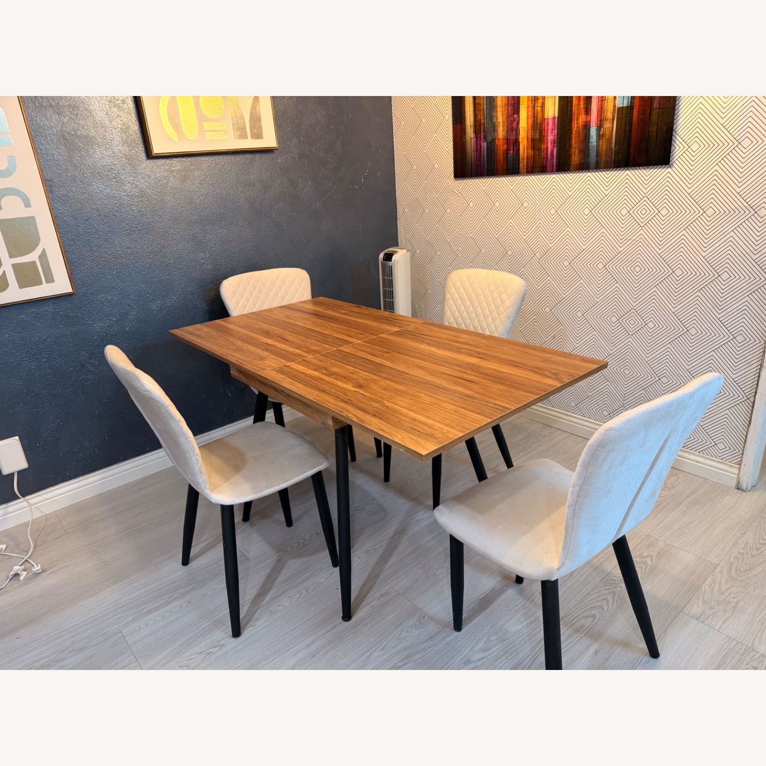 Wayfair Light Brown Wood Dining Set - image-2