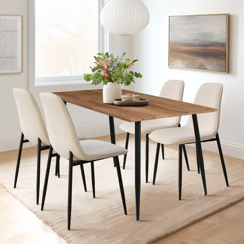 Used Wayfair Light Brown Wood Dining Set for sale on AptDeco