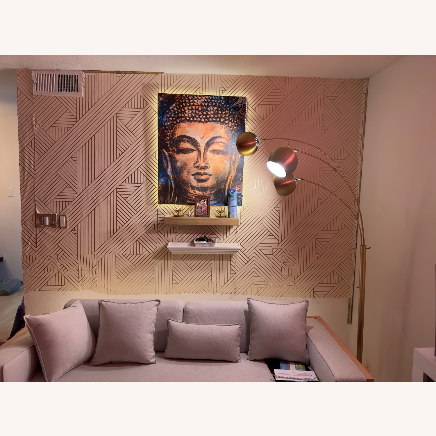 Wayfair Corrigon Studio Natural Wood 3+ Seater Sofa - image-3