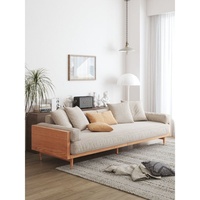 Wayfair Corrigon Studio Natural Wood 3+ Seater Sofa