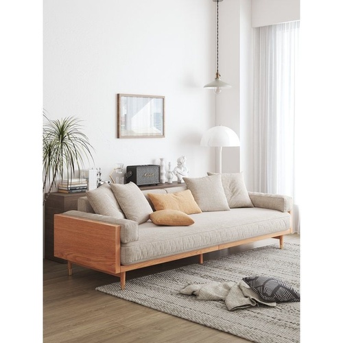 Used Wayfair Corrigon Studio Natural Wood 3+ Seater Sofa for sale on AptDeco