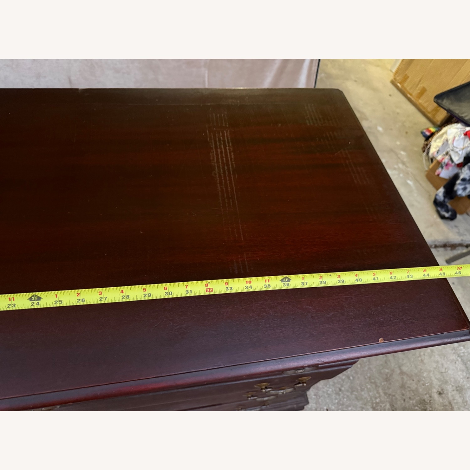 Vintage Mahogany Chippendale Style 6-Drawer - image-2