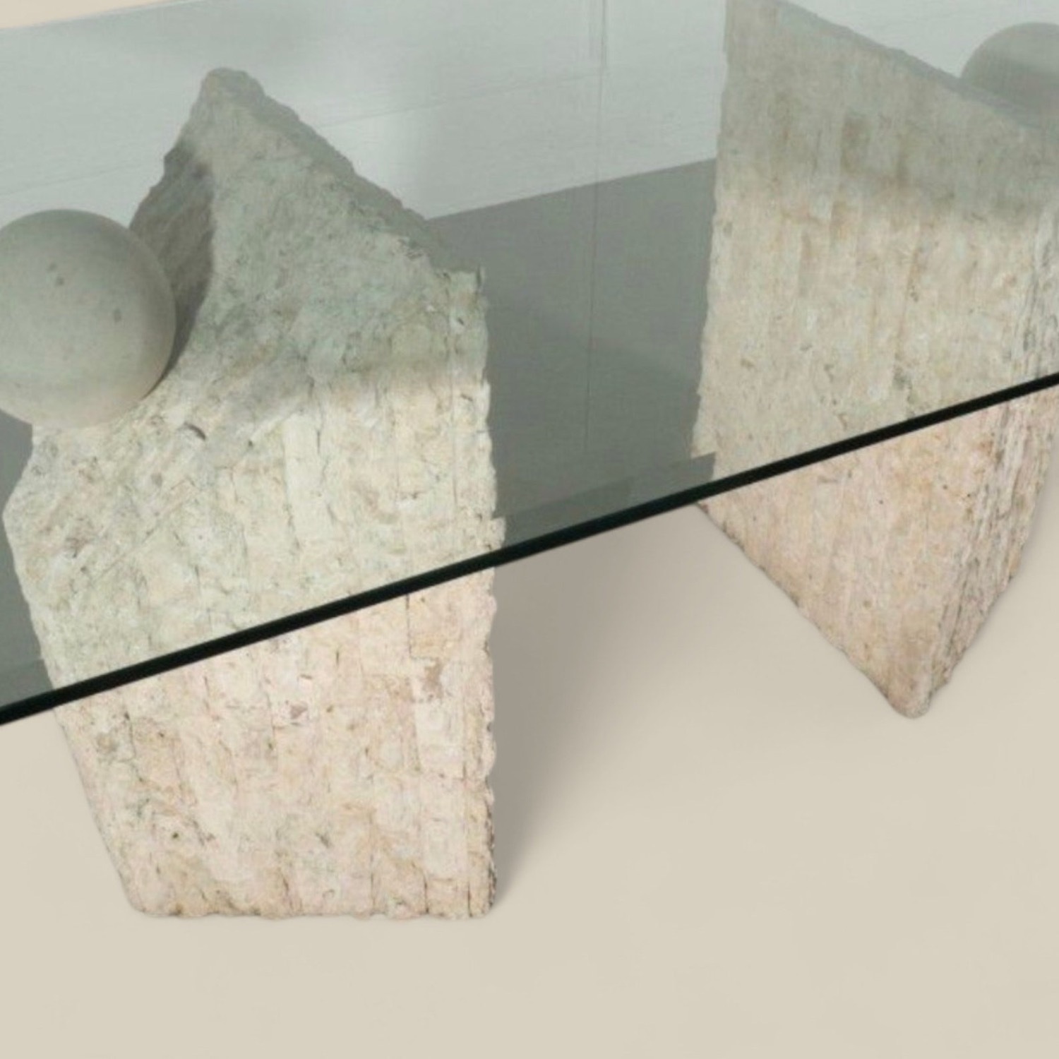 Vintage/Antique White Dining Table - image-1