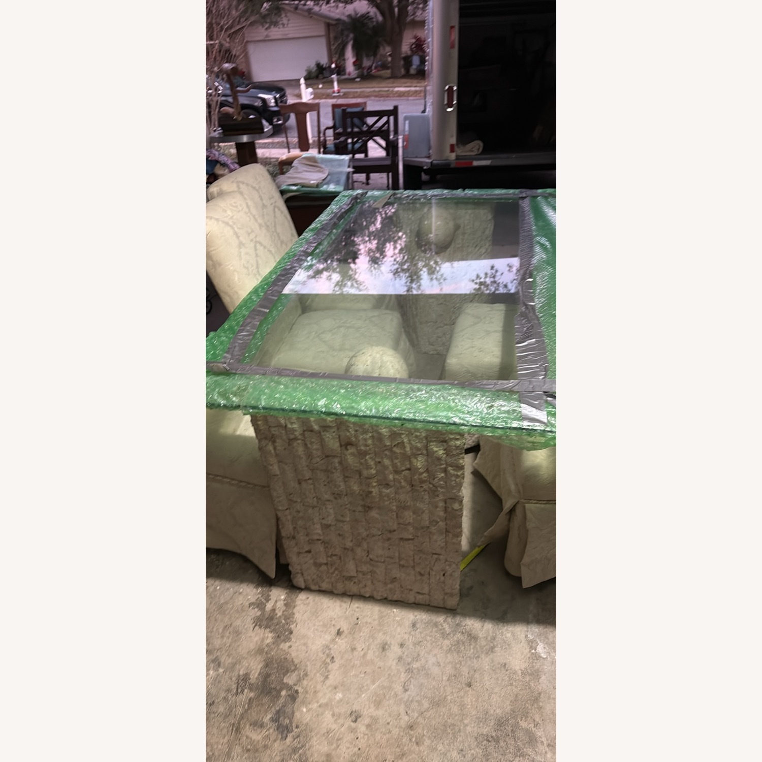 Vintage/Antique White Dining Table - image-3