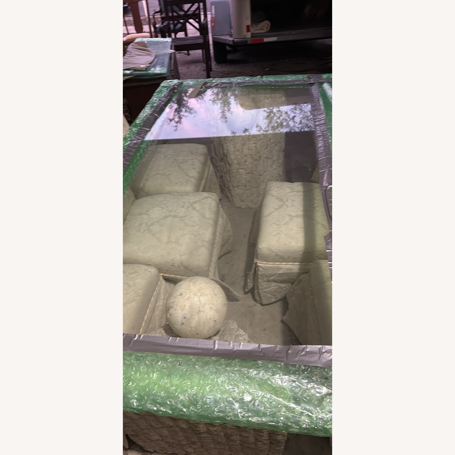 Vintage/Antique White Dining Table - image-4