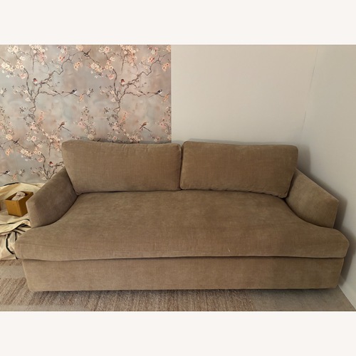 Used West Elm Haven Light Brown Chenille Sleeper Sofa for sale on AptDeco