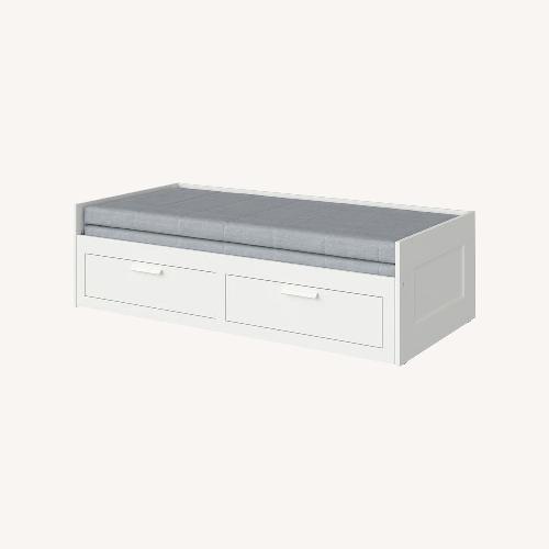 Used IKEA Brimnes White Guest Bed for sale on AptDeco