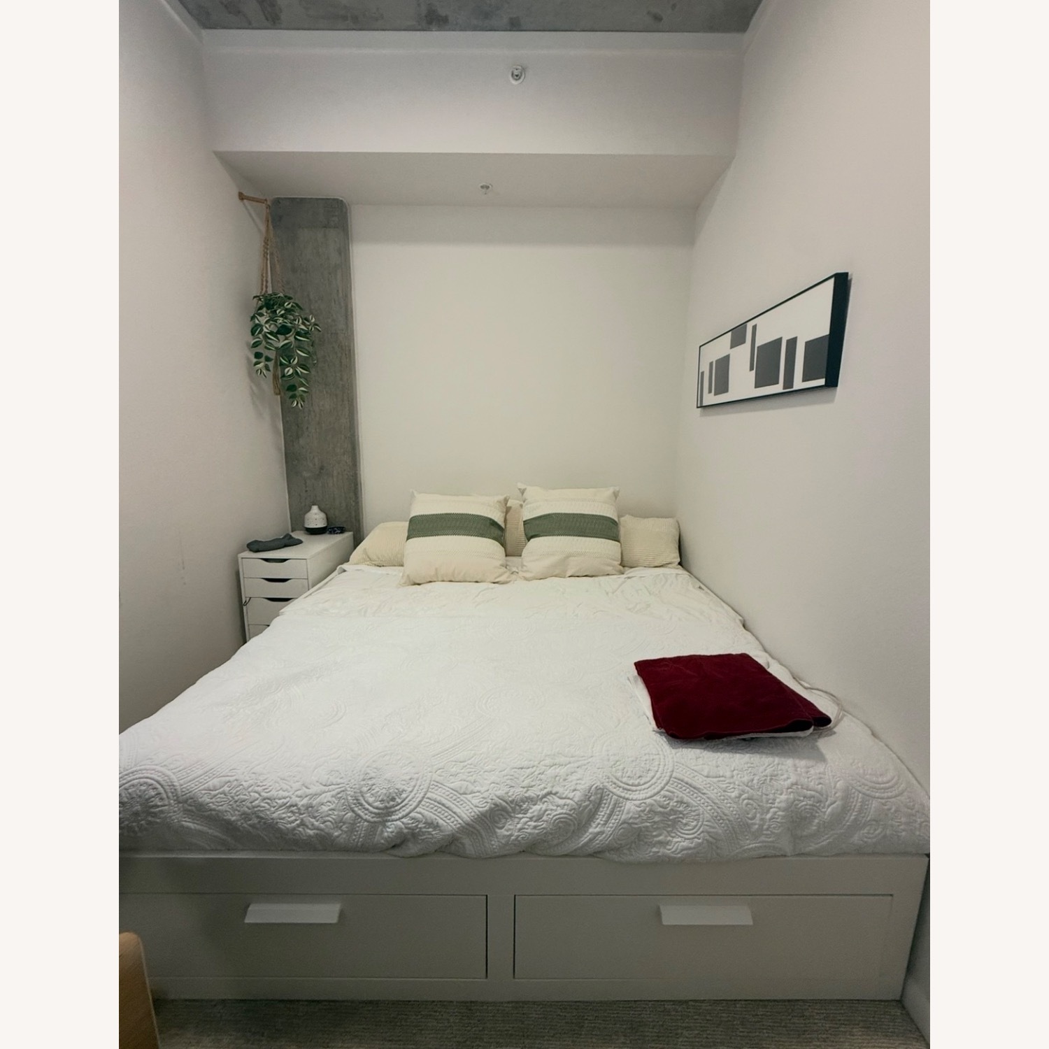 IKEA Brimnes White Guest Bed - image-1