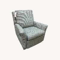 Century Custom Fabric Swivel Glider Recliner