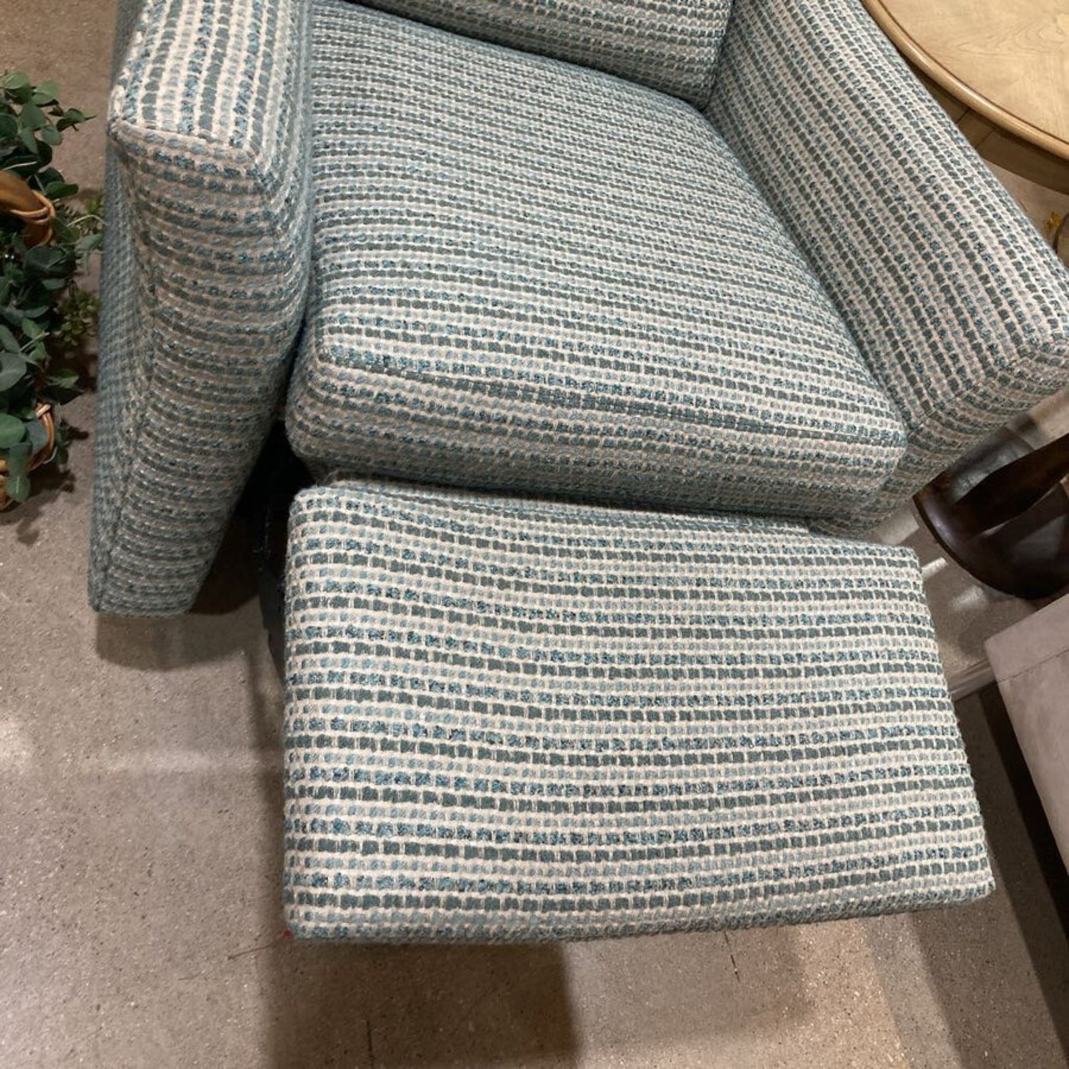 Century Custom Fabric Swivel Glider Recliner - image-8