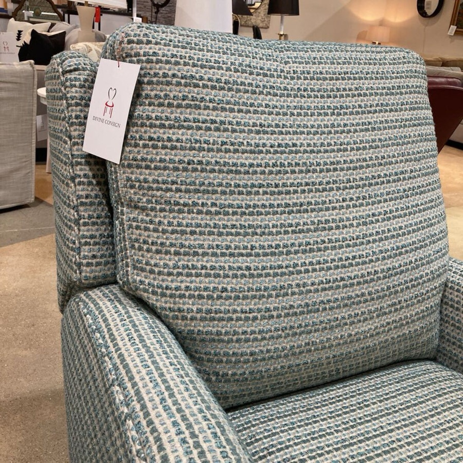 Century Custom Fabric Swivel Glider Recliner - image-3