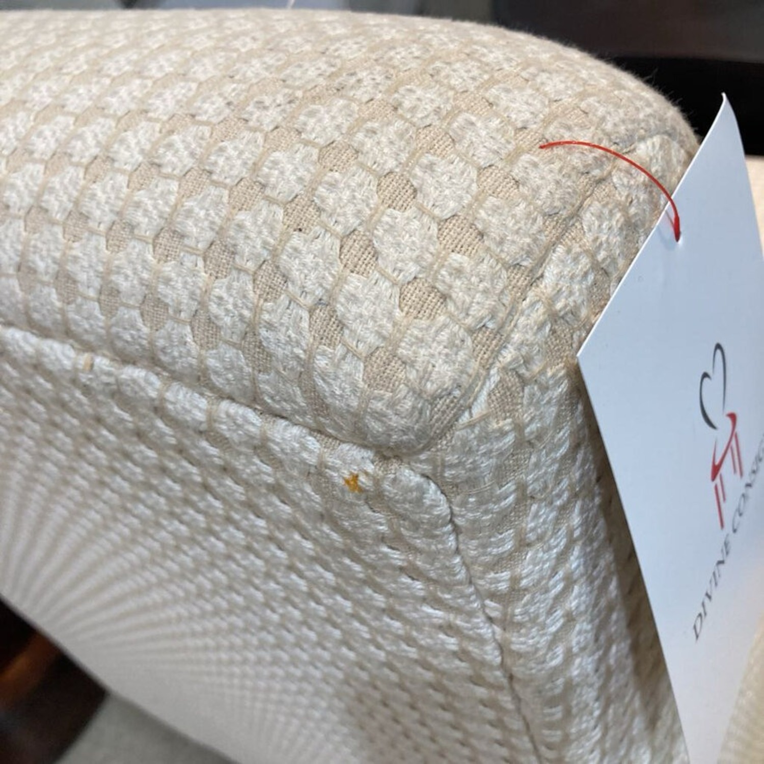 Patterned Armless Fabric Lounge Chair - image-10