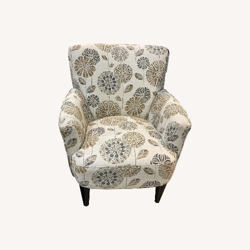Used Floral Pattern Upholstered Accent Chair for sale on AptDeco