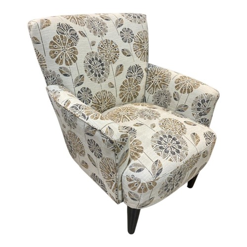 Used Floral Pattern Upholstered Accent Chair for sale on AptDeco