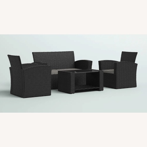 Used Wayfair Patio Furniture 4 Seater with 1 Table for sale on AptDeco