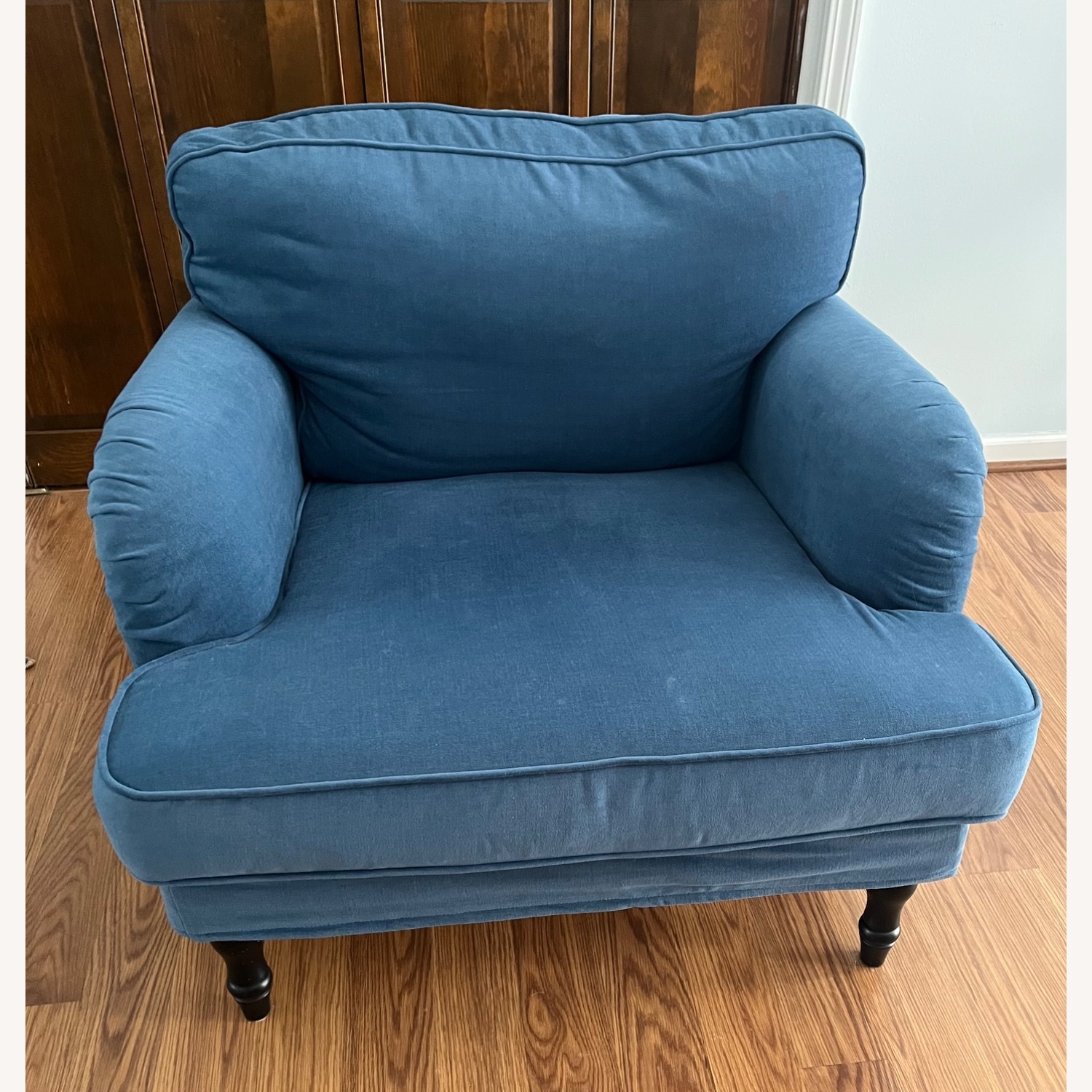 IKEA Stocksund Blue Armchair - image-1