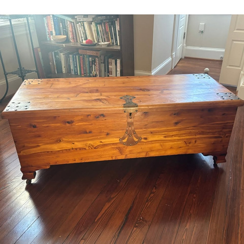 Used Lane Furniture Light Brown Wood Chest for sale on AptDeco