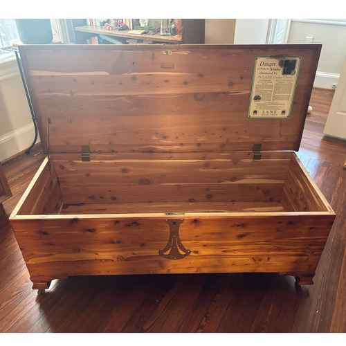 Used Lane Furniture Light Brown Wood Chest for sale on AptDeco