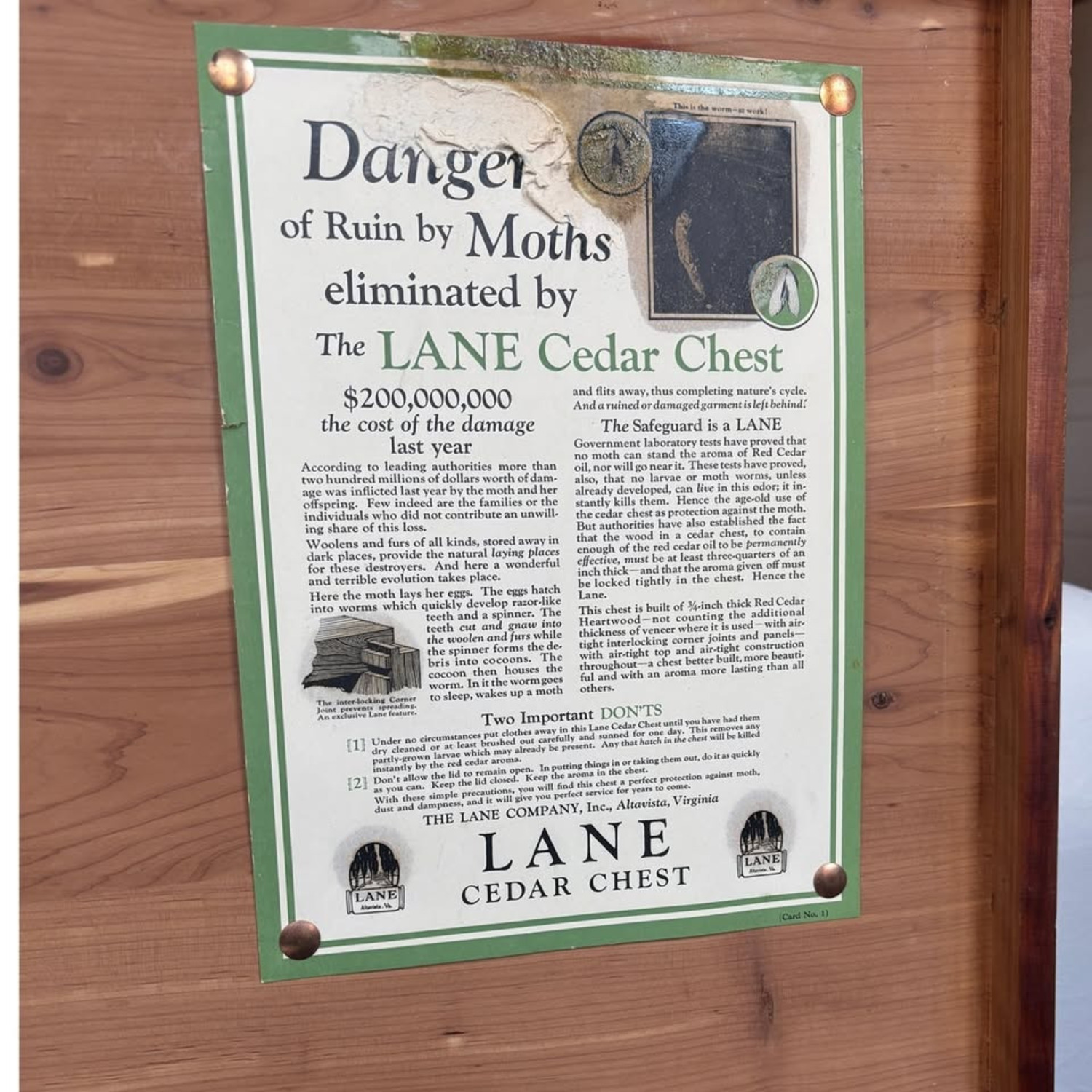 Lane Furniture Light Brown Wood Chest - image-6