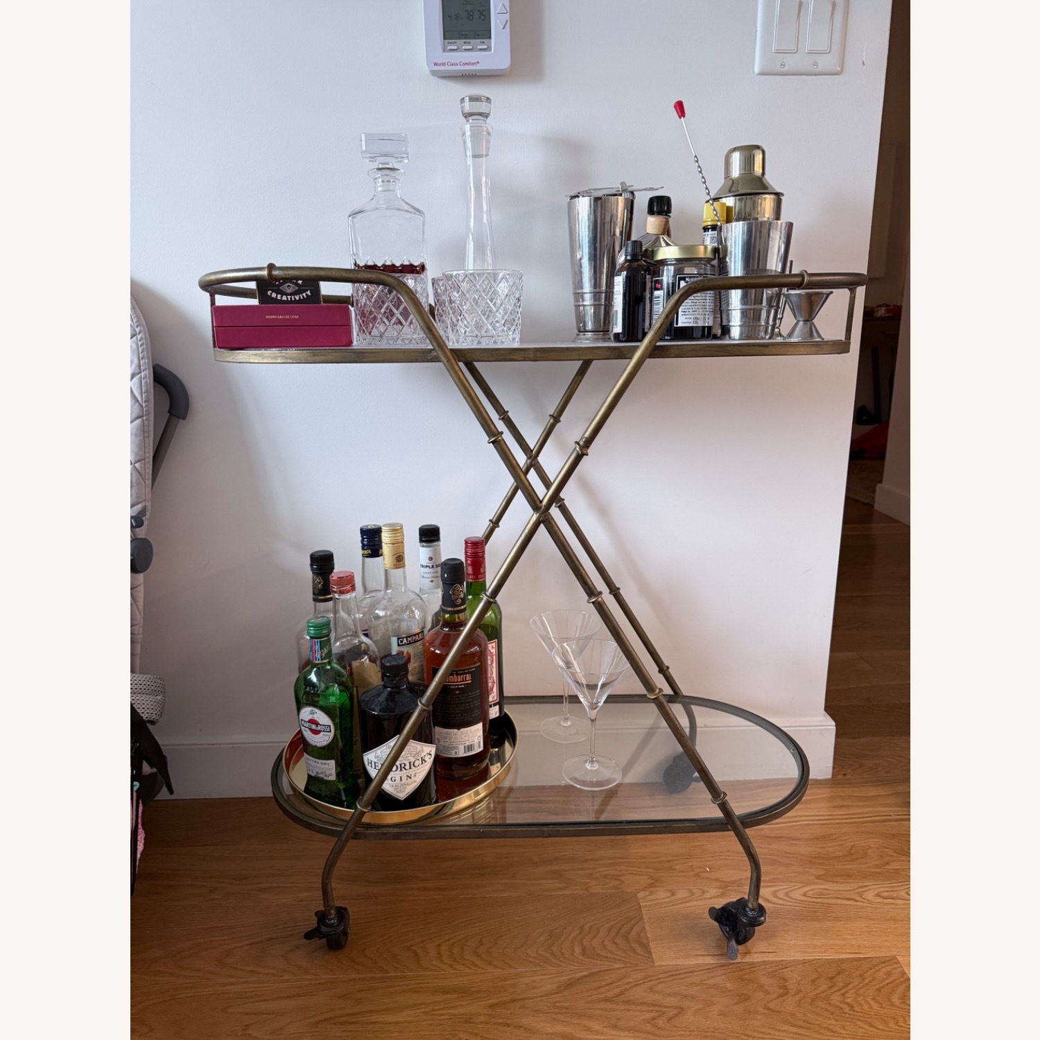 Vintage Inspired Bar Cart - image-1