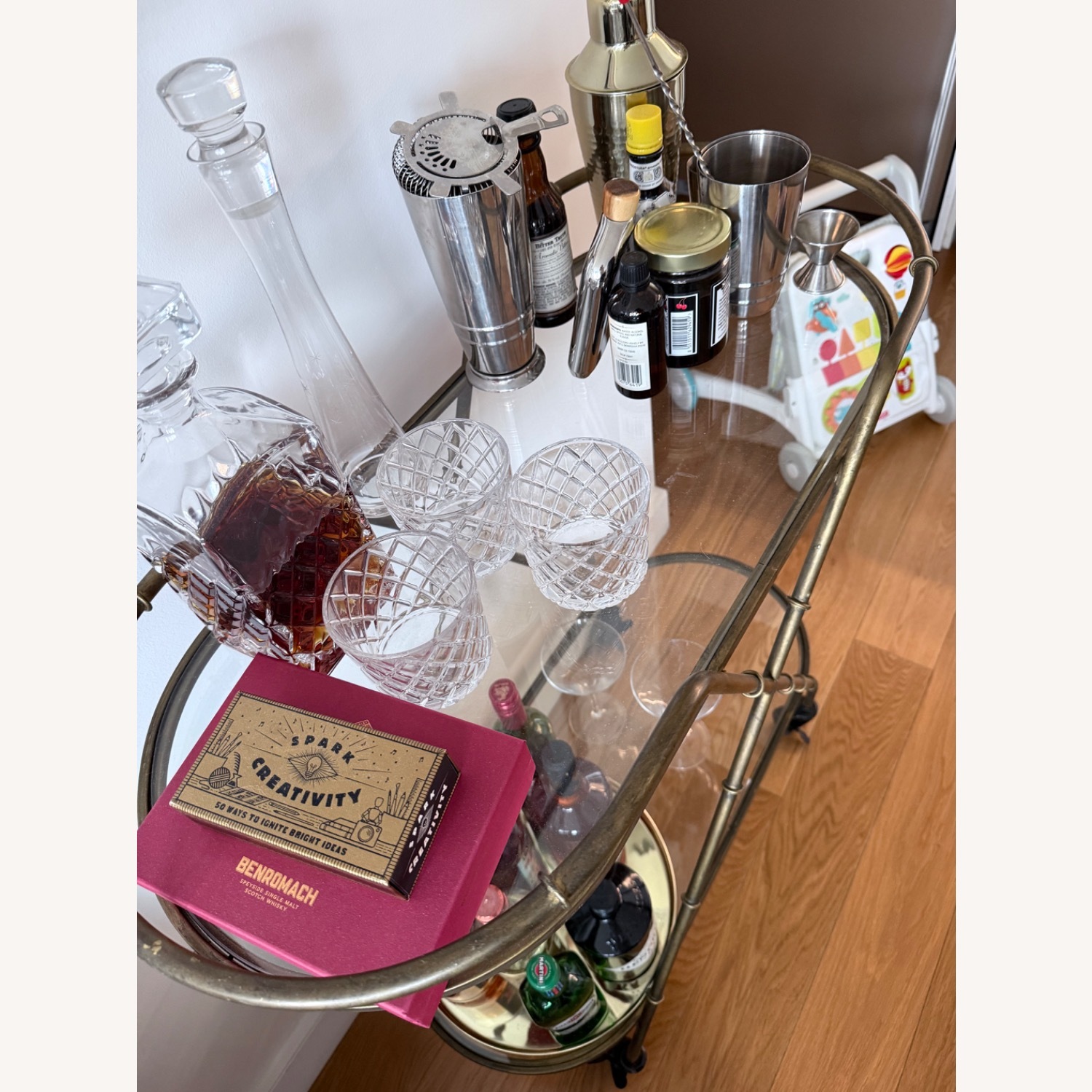 Vintage Inspired Bar Cart - image-2