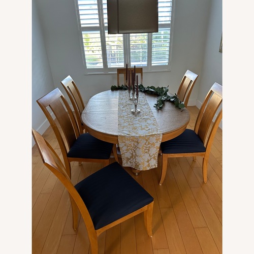 Used Ethan Allen Elements Natural Dining Set for sale on AptDeco