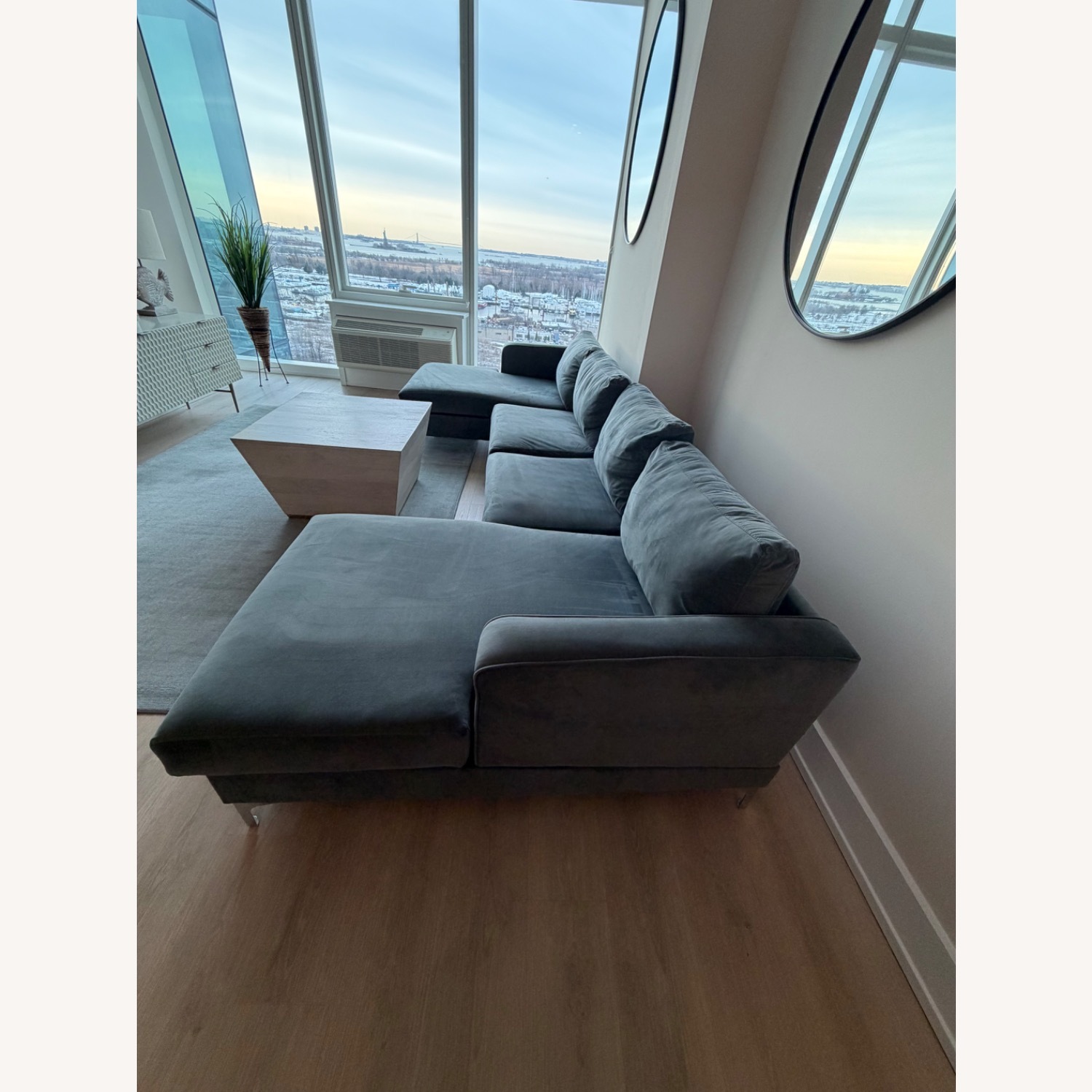 Wayfair Dark Gray 3+ Seater Sofa - image-1