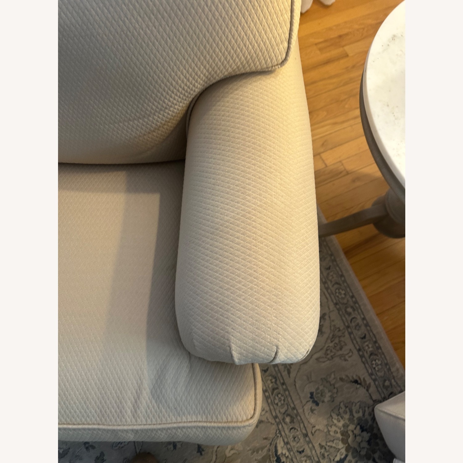Ethan Allen Natural Fabric Armchair - image-2