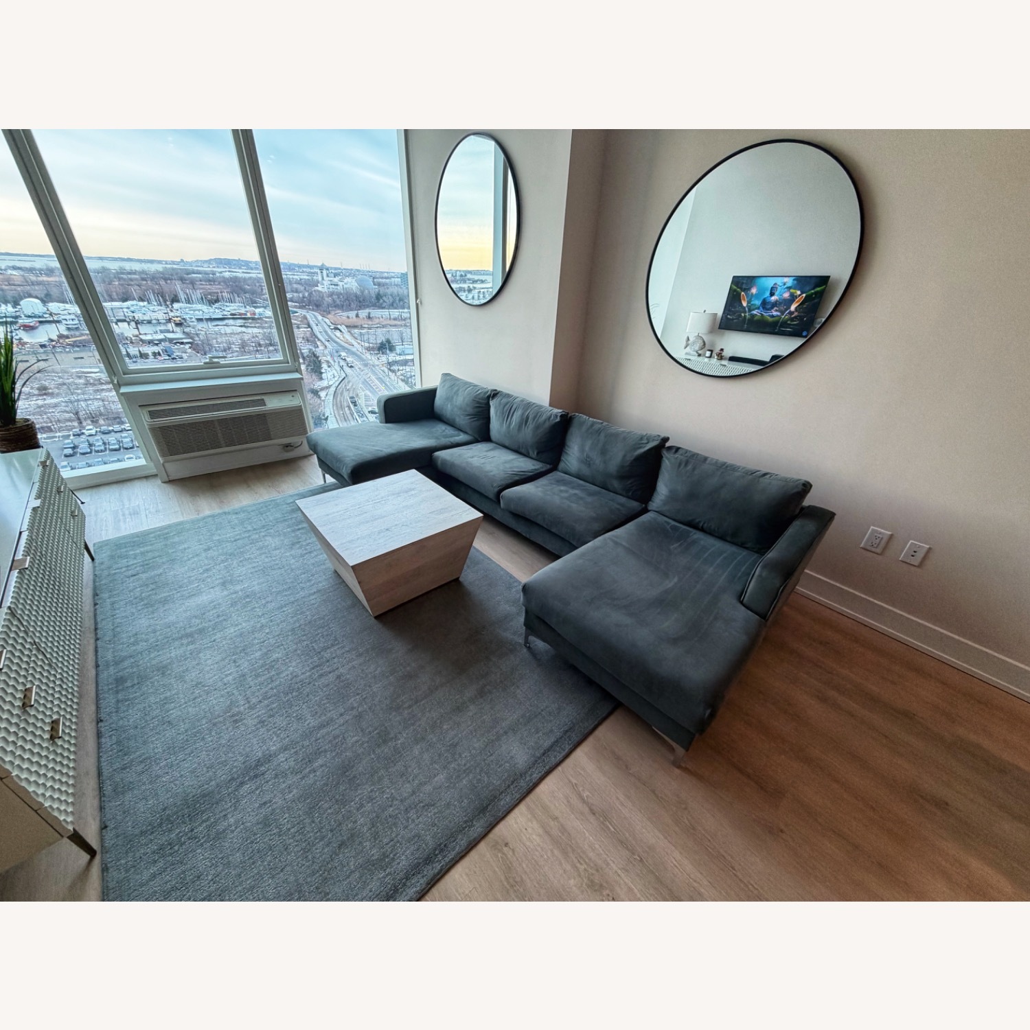 Light Gray Area Rug 6' x 9' - image-1