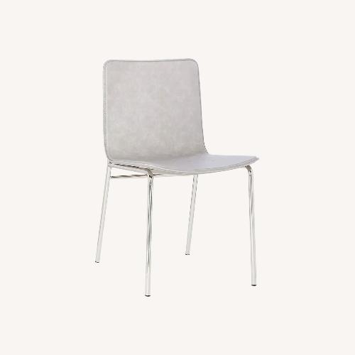 Used CB2 Strut Dining Chair Light Gray Dining Chairs for sale on AptDeco