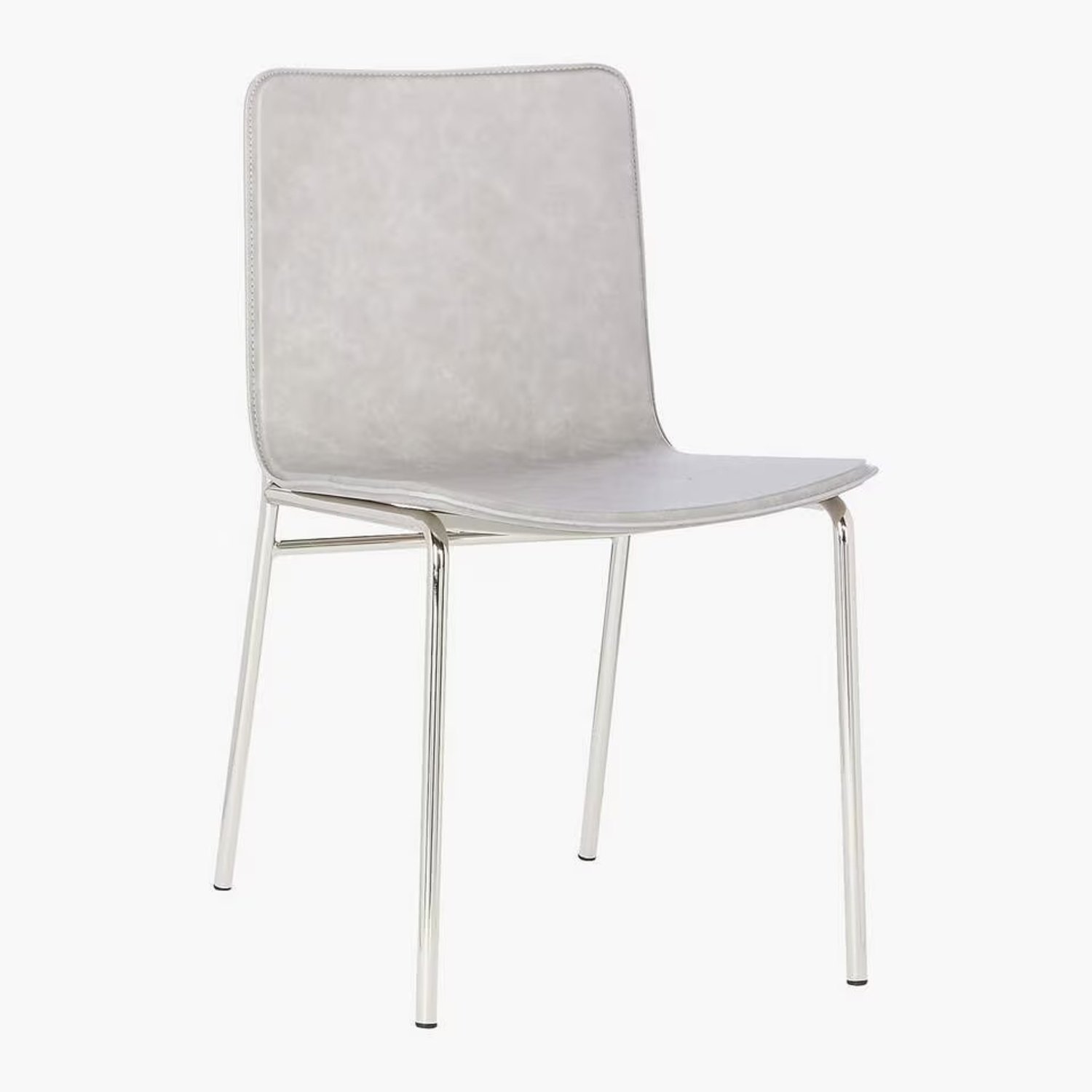 CB2 Strut Dining Chair Light Gray Dining Chairs - image-5
