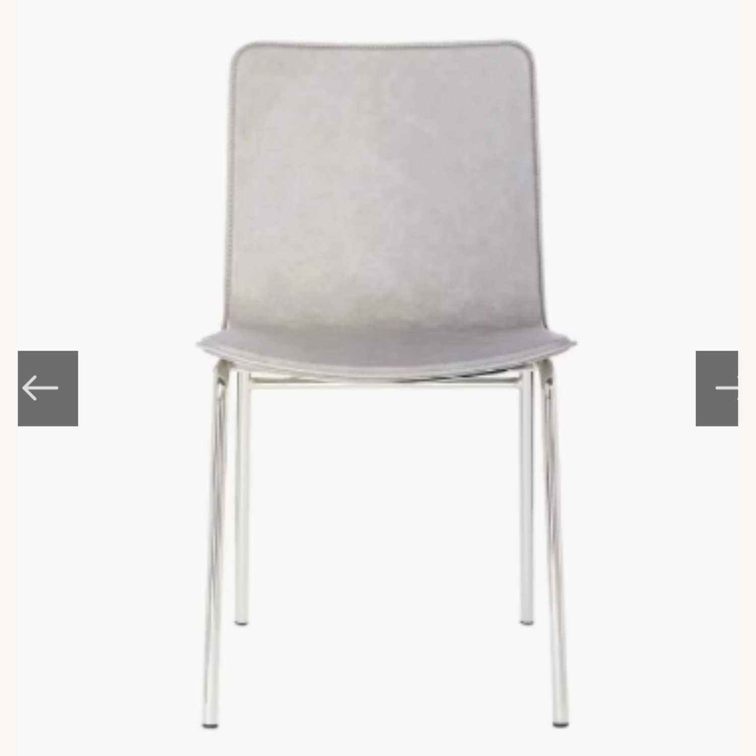 CB2 Strut Dining Chair Light Gray Dining Chairs - image-0