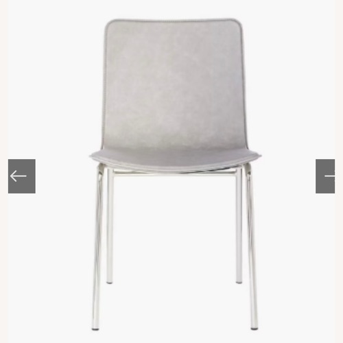 Used CB2 Strut Dining Chair Light Gray Dining Chairs for sale on AptDeco