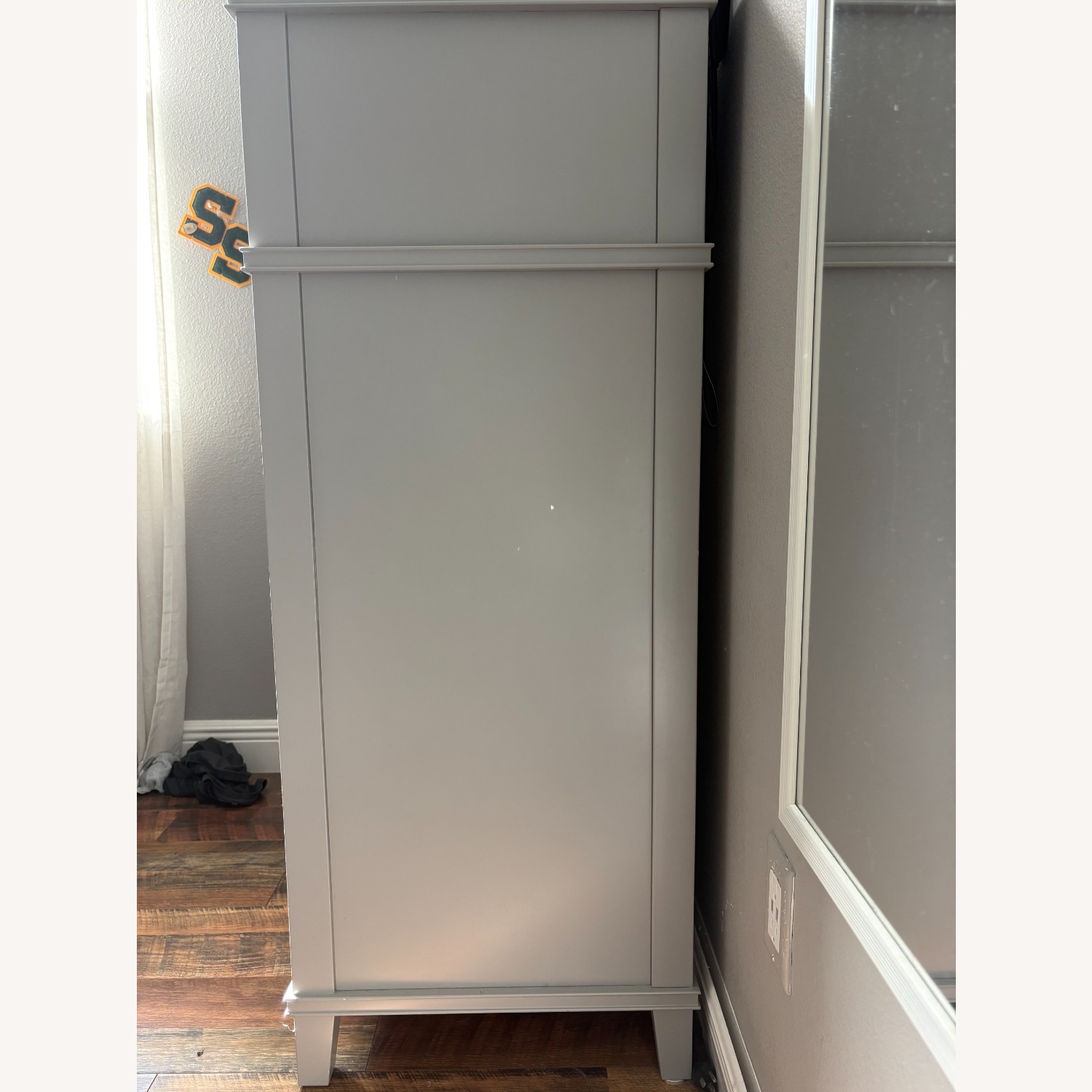 Pottery Barn Lonny 3-Drawer Tall Dresser, White - image-1