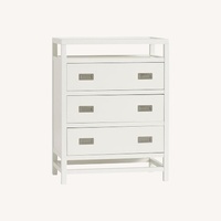 Pottery Barn Lonny 3-Drawer Tall Dresser, White