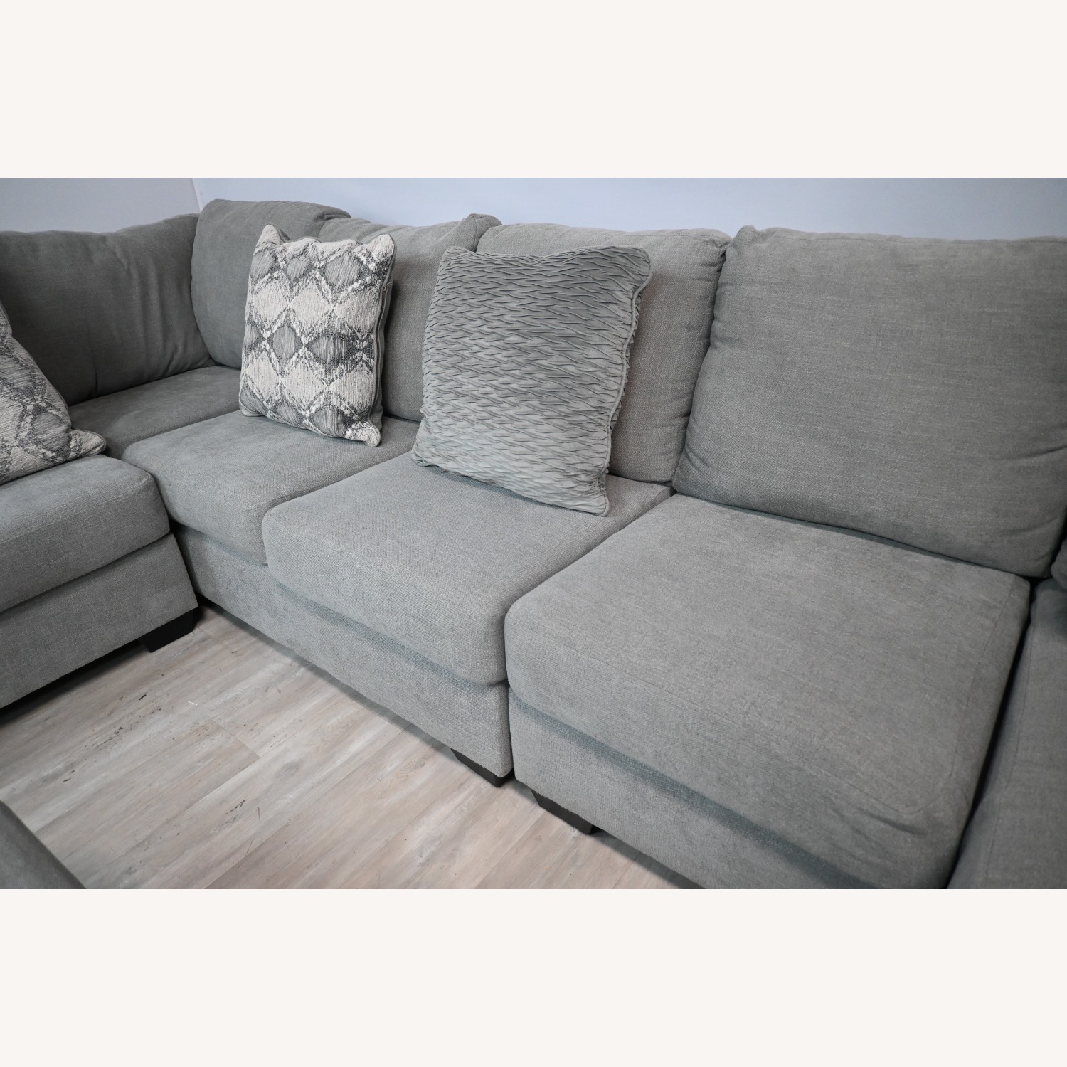 Ashley Furniture Sectional with Chaise and Ottoman - image-2