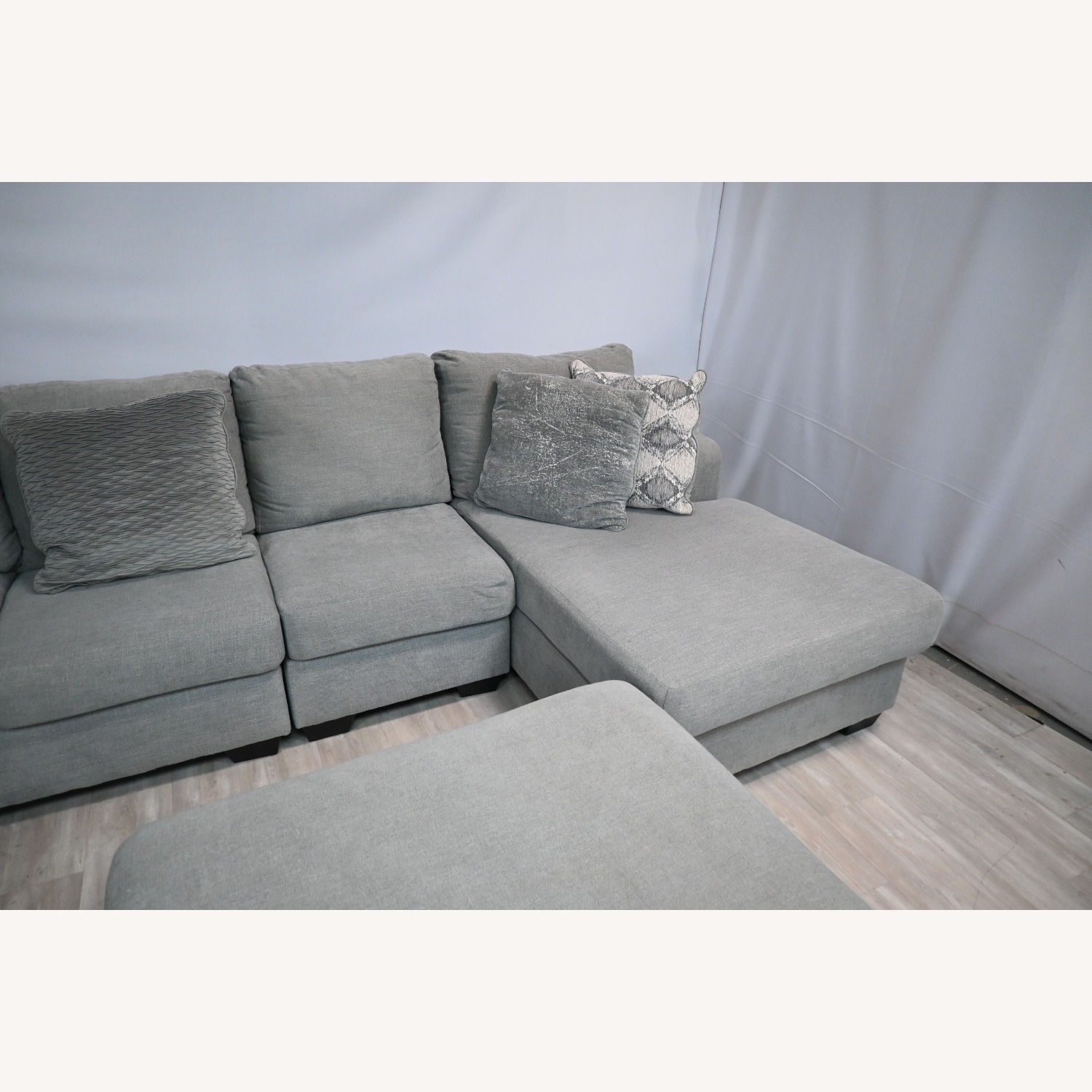 Ashley Furniture Sectional with Chaise and Ottoman - image-3