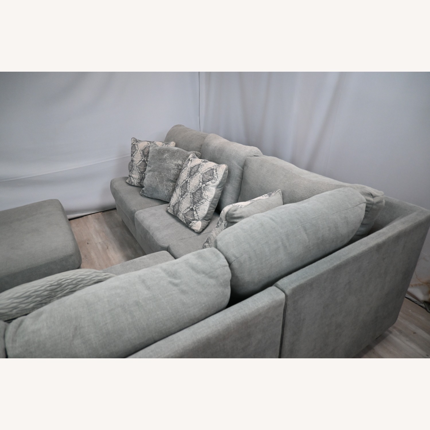 Ashley Furniture Sectional with Chaise and Ottoman - image-5