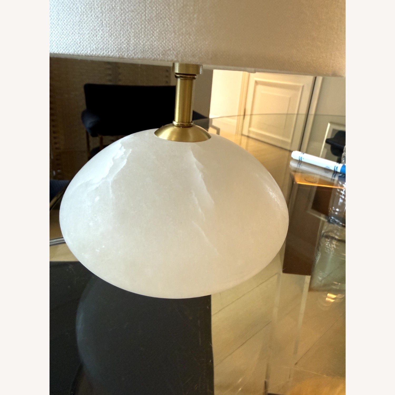 Lumens Regina Andrew Alabaster Mini Orb Lamp - image-2