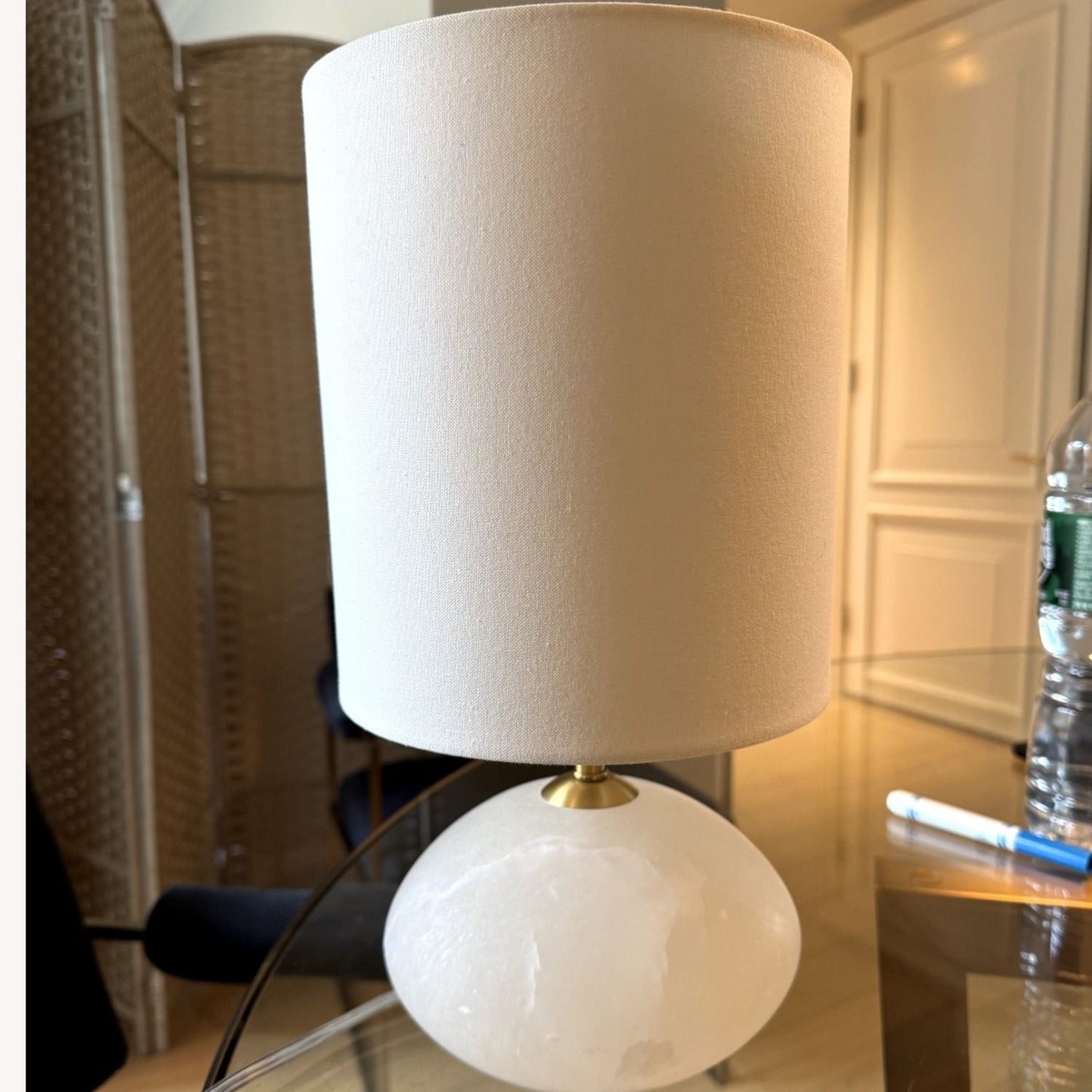 Lumens Regina Andrew Alabaster Mini Orb Lamp - image-1