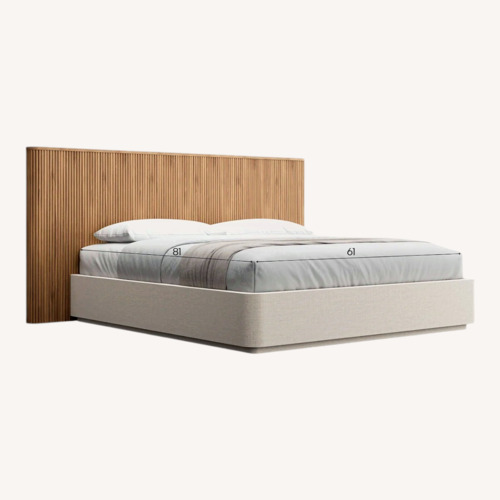 Used Oxford Bed Greige Oak for sale on AptDeco