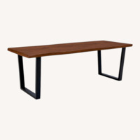 Modani  Dark Brown Wood Dining Table