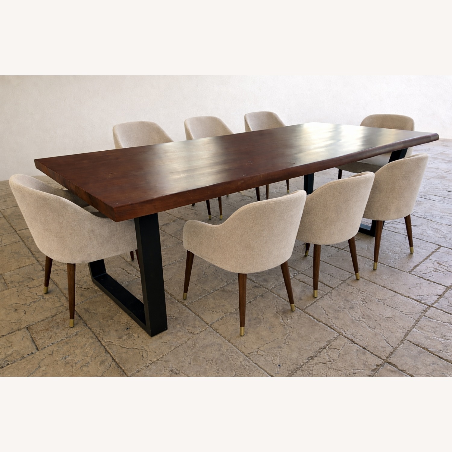 Modani  Dark Brown Wood Dining Table - image-3