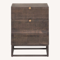 Dark Brown Wood Dresser