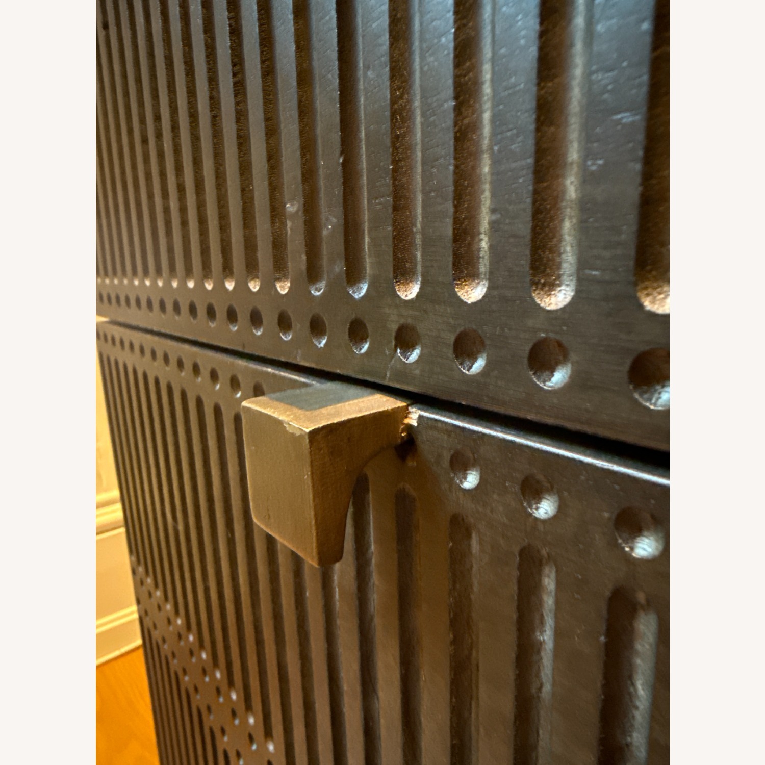 Dark Brown Wood Dresser - image-3